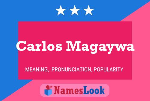 Carlos Magaywa Name Poster