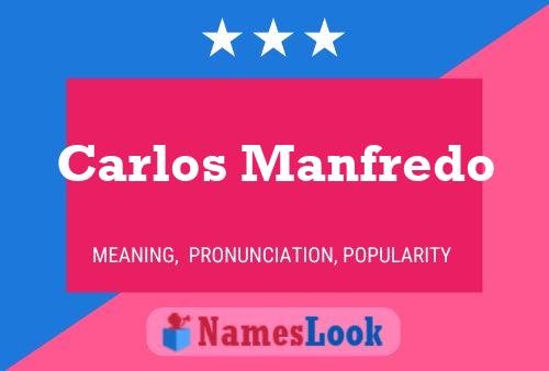 Carlos Manfredo Name Poster