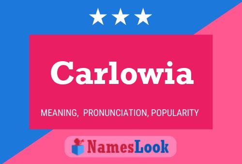 Carlowia Name Poster