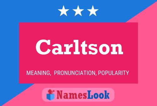 Carltson Name Poster