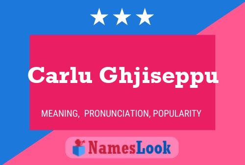 Carlu Ghjiseppu Name Poster