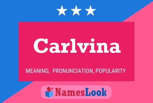 Carlvina Name Poster