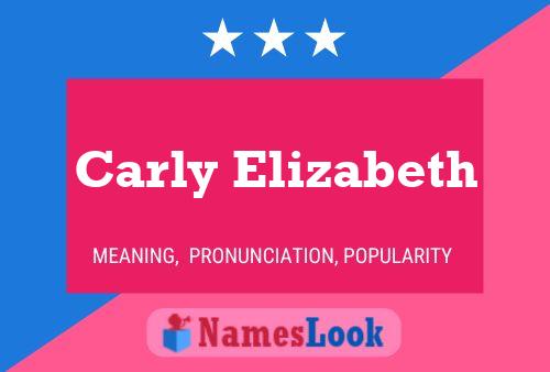 Carly Elizabeth Name Poster