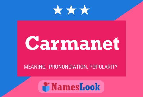 Carmanet Name Poster