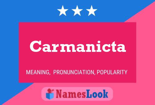 Carmanicta Name Poster