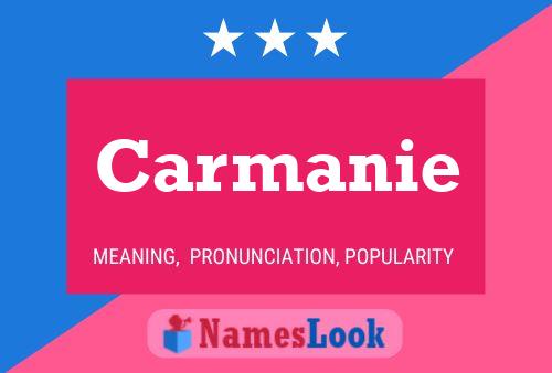 Carmanie Name Poster