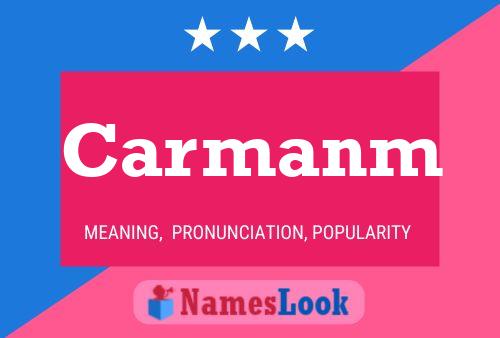 Carmanm Name Poster