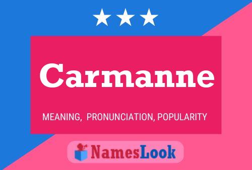 Carmanne Name Poster