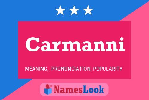 Carmanni Name Poster