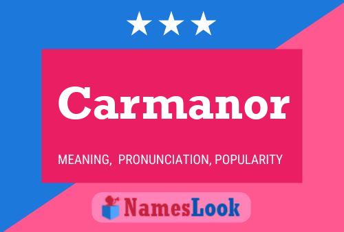 Carmanor Name Poster