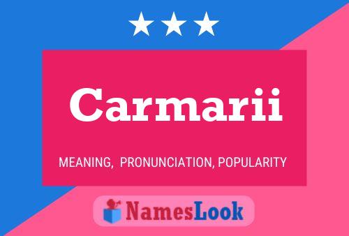 Carmarii Name Poster