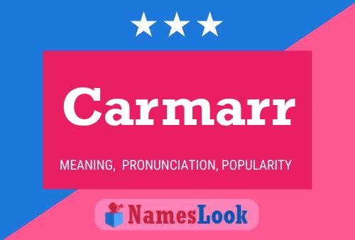 Carmarr Name Poster