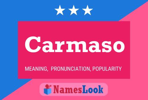 Carmaso Name Poster