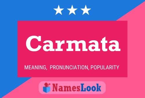 Carmata Name Poster