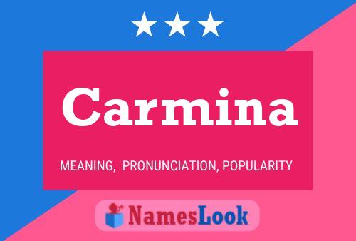 Carmina Name Poster