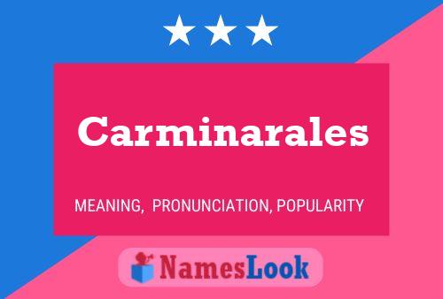 Carminarales Name Poster