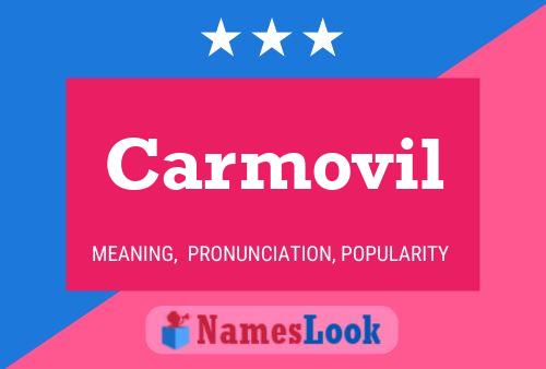 Carmovil Name Poster