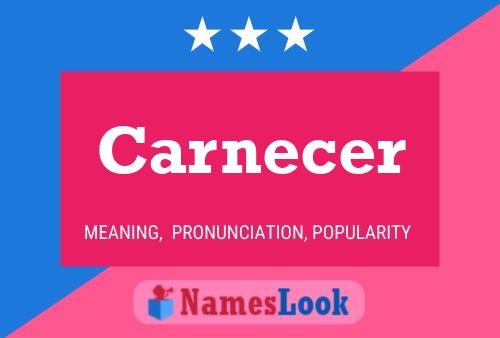 Carnecer Name Poster