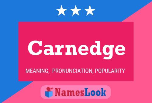 Carnedge Name Poster