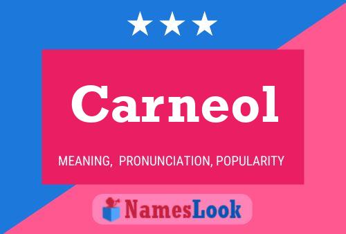 Carneol Name Poster