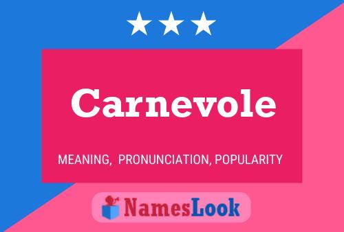 Carnevole Name Poster