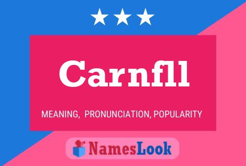 Carnfll Name Poster