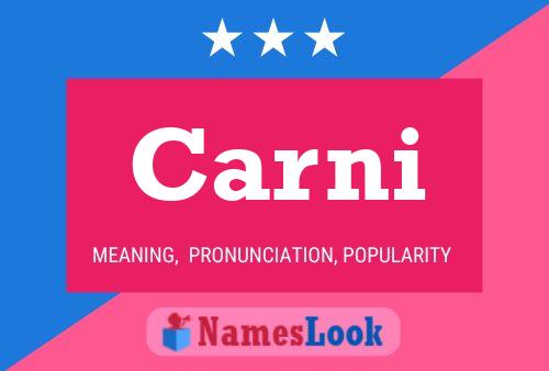 Carni Name Poster