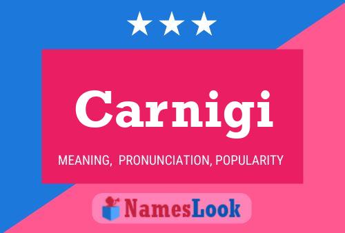 Carnigi Name Poster