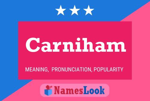 Carniham Name Poster