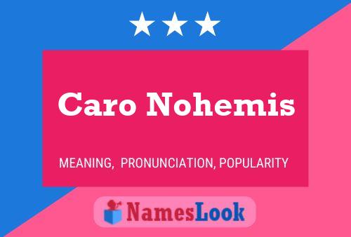 Caro Nohemis Name Poster