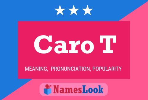 Caro T Name Poster