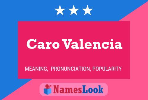 Caro Valencia Name Poster