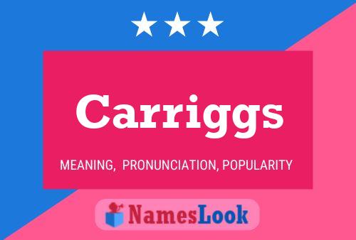 Carriggs Name Poster