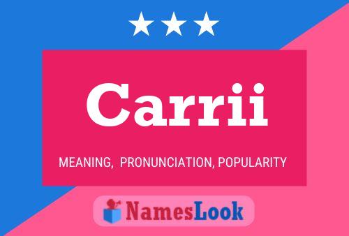 Carrii Name Poster