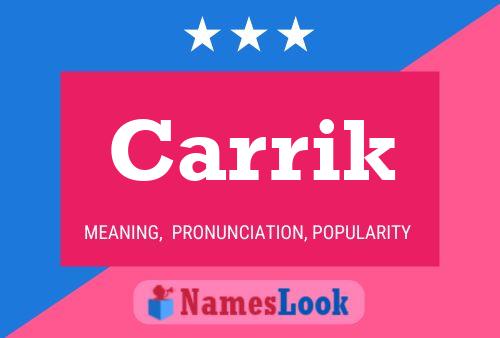 Carrik Name Poster