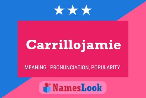 Carrillojamie Name Poster