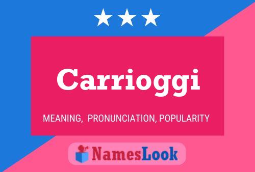 Carrioggi Name Poster