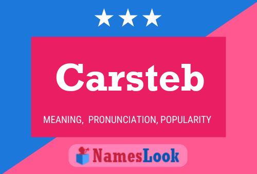 Carsteb Name Poster