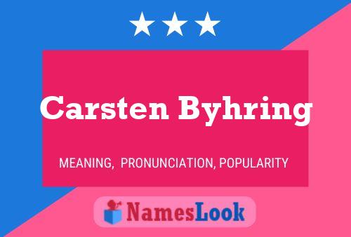 Carsten Byhring Name Poster