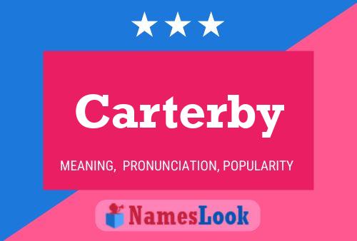 Carterby Name Poster