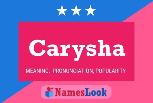 Carysha Name Poster