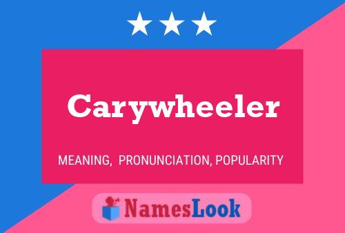 Carywheeler Name Poster