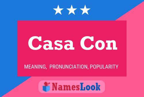 Casa Con Name Poster