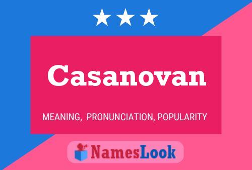 Casanovan Name Poster