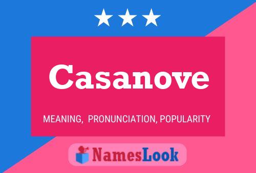 Casanove Name Poster