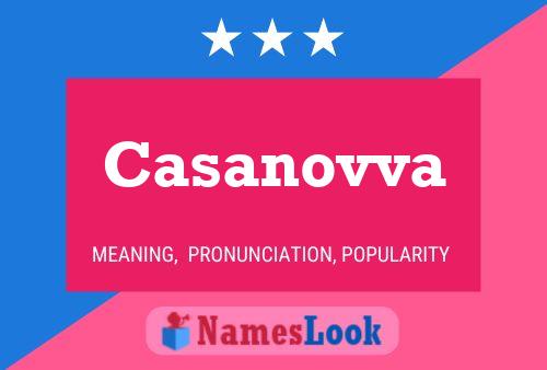 Casanovva Name Poster