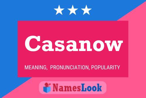 Casanow Name Poster