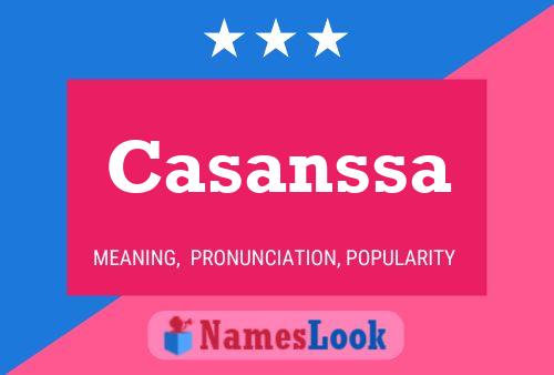 Casanssa Name Poster