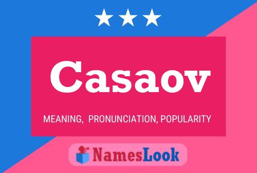 Casaov Name Poster