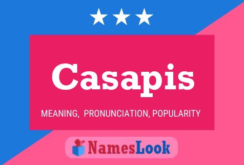 Casapis Name Poster